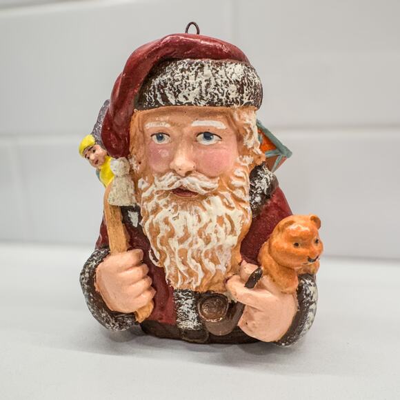 Vintage Silvestri Old World Santa w/ Toys Christmas Tree Ornament, Holiday-4.5”H - Picture 3 of 6